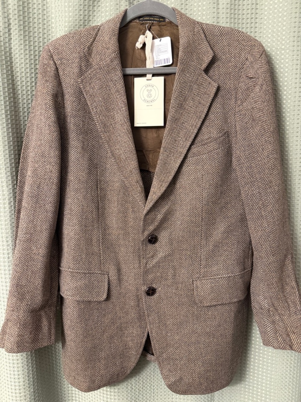 Urban Renewal Brown Herringbone Sport Coat